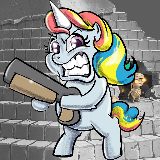 Unichrome: A 1-Bit Unicorn Adventure
