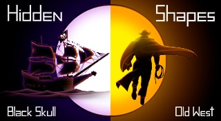 Hidden Shapes: Black Skull + OldWest