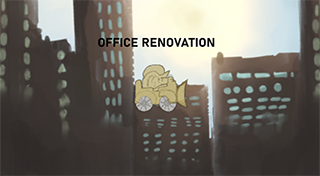 Office Renovation trophy set